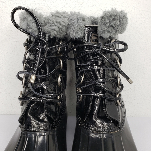 Sperry Top-Sider Waterproof Rubber Fur Duck Boots - Picture 3 of 12